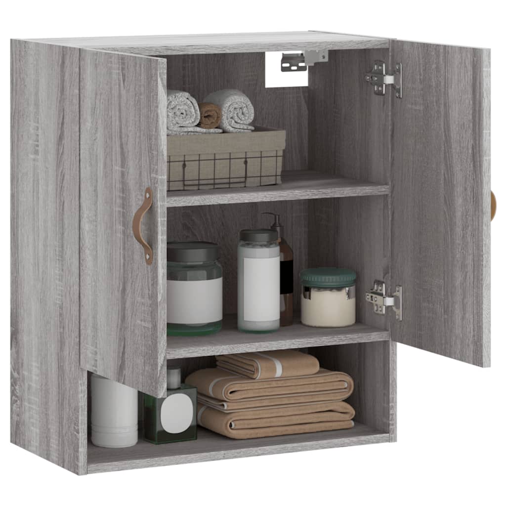 vidaXL Dulap de perete, gri sonoma, 60x31x70 cm, lemn compozit