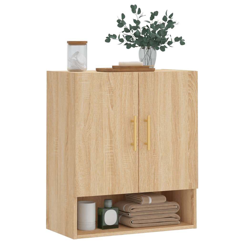 vidaXL Dulap de perete, stejar sonoma, 60x31x70 cm, lemn compozit vidaXL Dulap de perete, stejar sonoma, 60x31x70 cm, lemn compozit