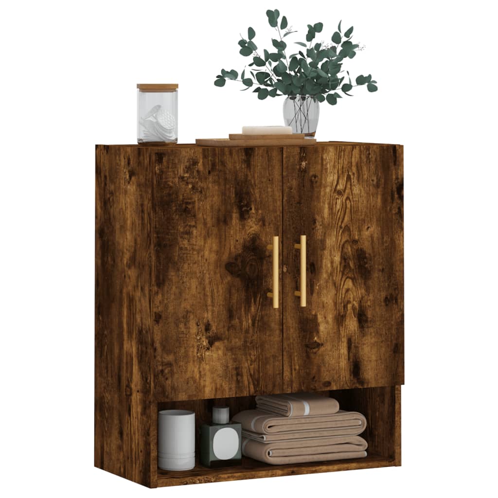 vidaXL Dulap de perete, stejar fumuriu, 60x31x70 cm, lemn compozit