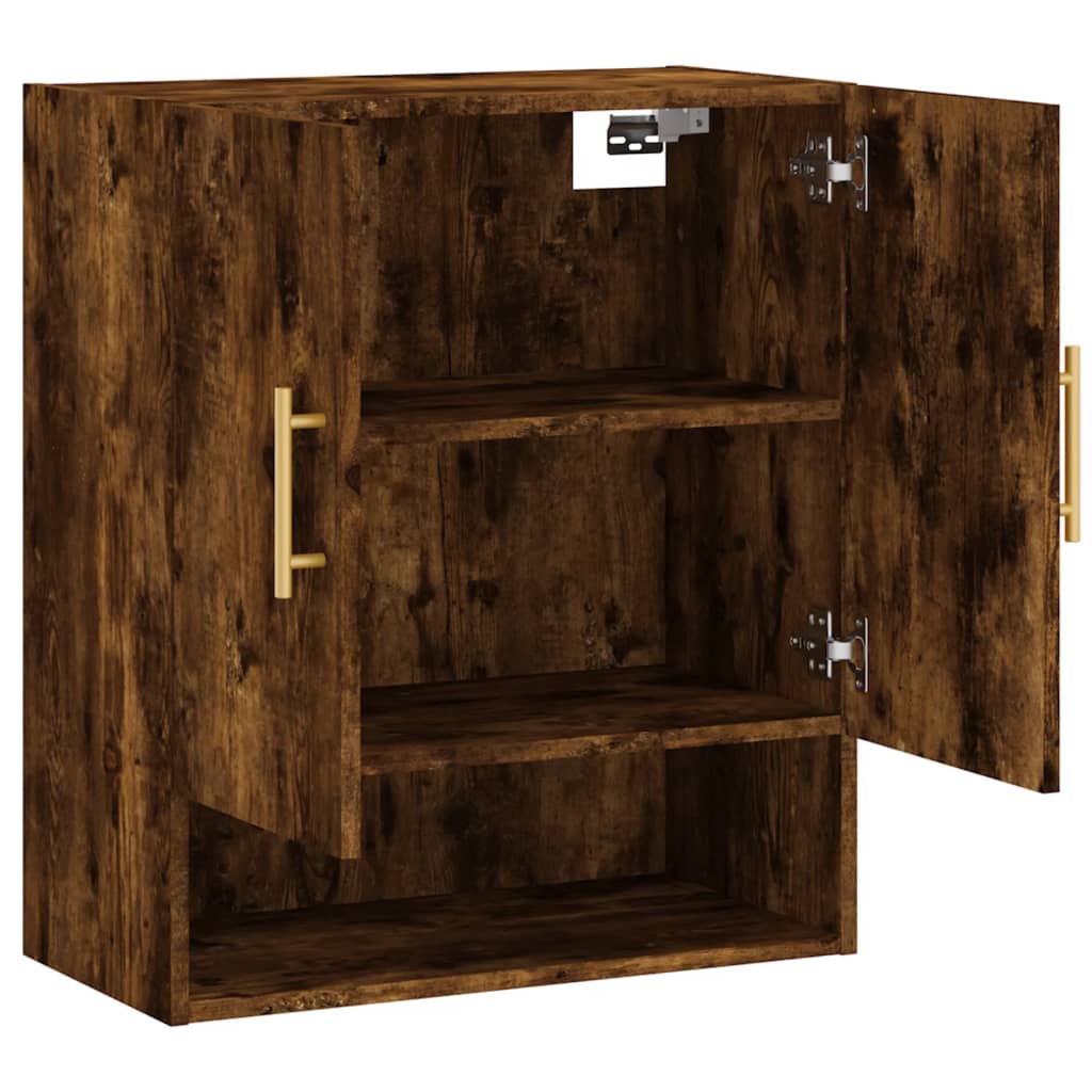 vidaXL Dulap de perete, stejar fumuriu, 60x31x70 cm, lemn compozit