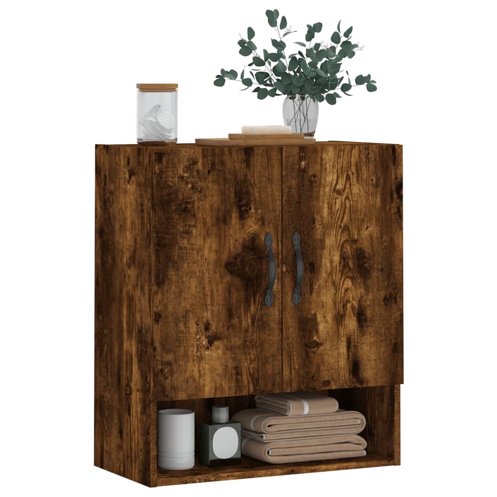 vidaXL Dulap de perete, stejar fumuriu, 60x31x70 cm, lemn compozit