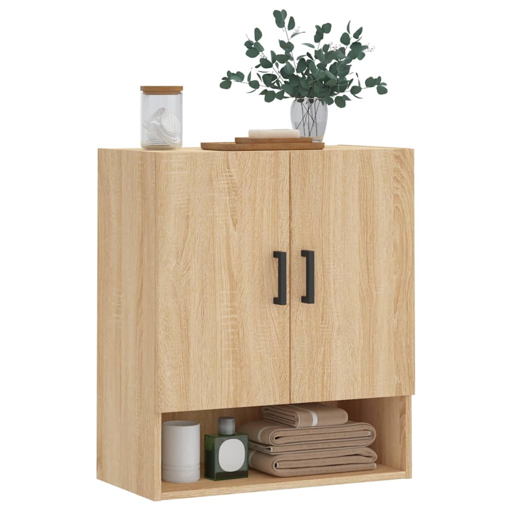 vidaXL Dulap de perete, stejar sonoma, 60x31x70 cm, lemn compozit vidaXL Dulap de perete, stejar sonoma, 60x31x70 cm, lemn compozit