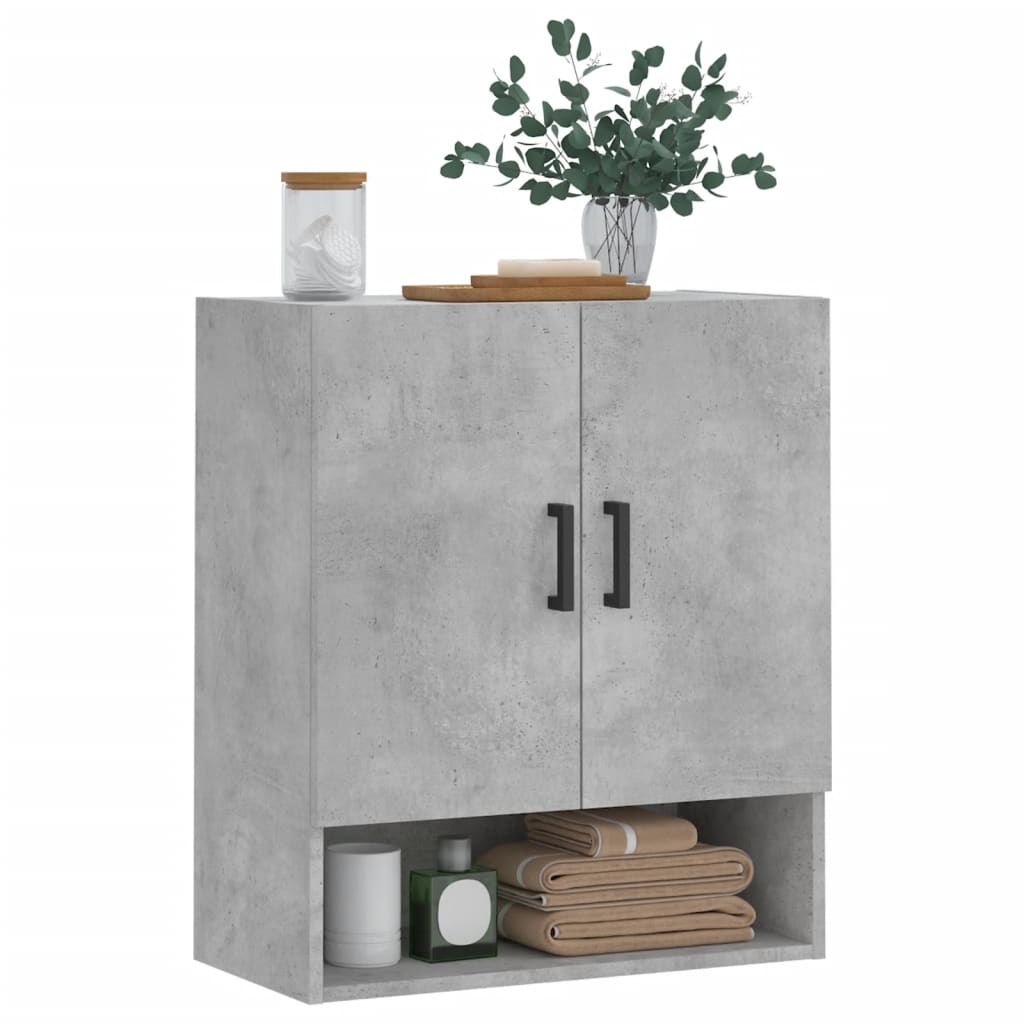 vidaXL Dulap de perete, gri beton, 60x31x70 cm, lemn compozit vidaXL Dulap de perete, gri beton, 60x31x70 cm, lemn compozit
