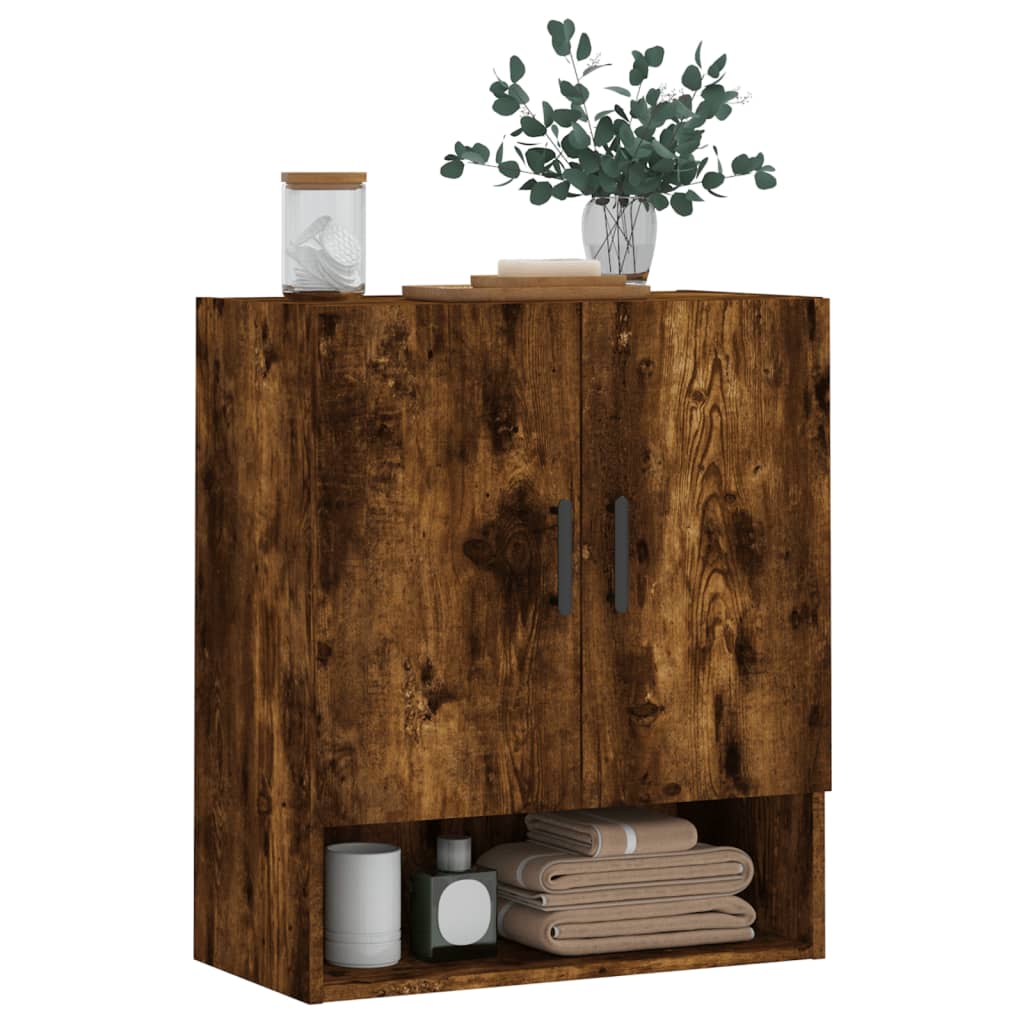 vidaXL Dulap de perete, stejar fumuriu, 60x31x70 cm, lemn compozit