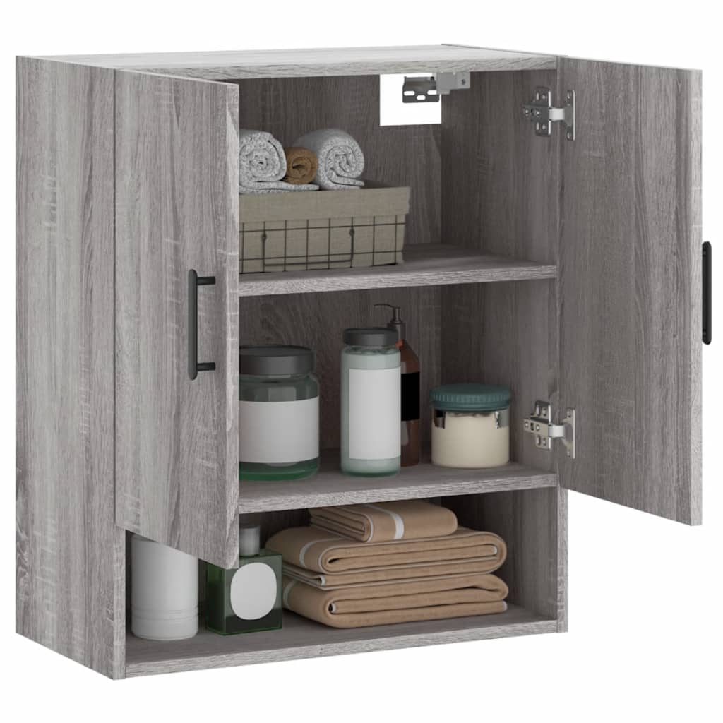 vidaXL Dulap de perete, gri sonoma, 60x31x70 cm, lemn compozit vidaXL Dulap de perete, gri sonoma, 60x31x70 cm, lemn compozit