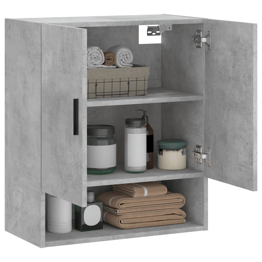 vidaXL Dulap de perete, gri beton, 60x31x70 cm, lemn compozit vidaXL Dulap de perete, gri beton, 60x31x70 cm, lemn compozit