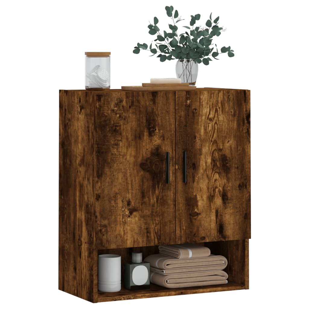vidaXL Dulap de perete, stejar fumuriu, 60x31x70 cm, lemn compozit