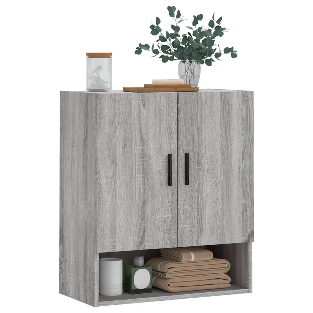 vidaXL Dulap de perete, gri sonoma, 60x31x70 cm, lemn compozit vidaXL Dulap de perete, gri sonoma, 60x31x70 cm, lemn compozit