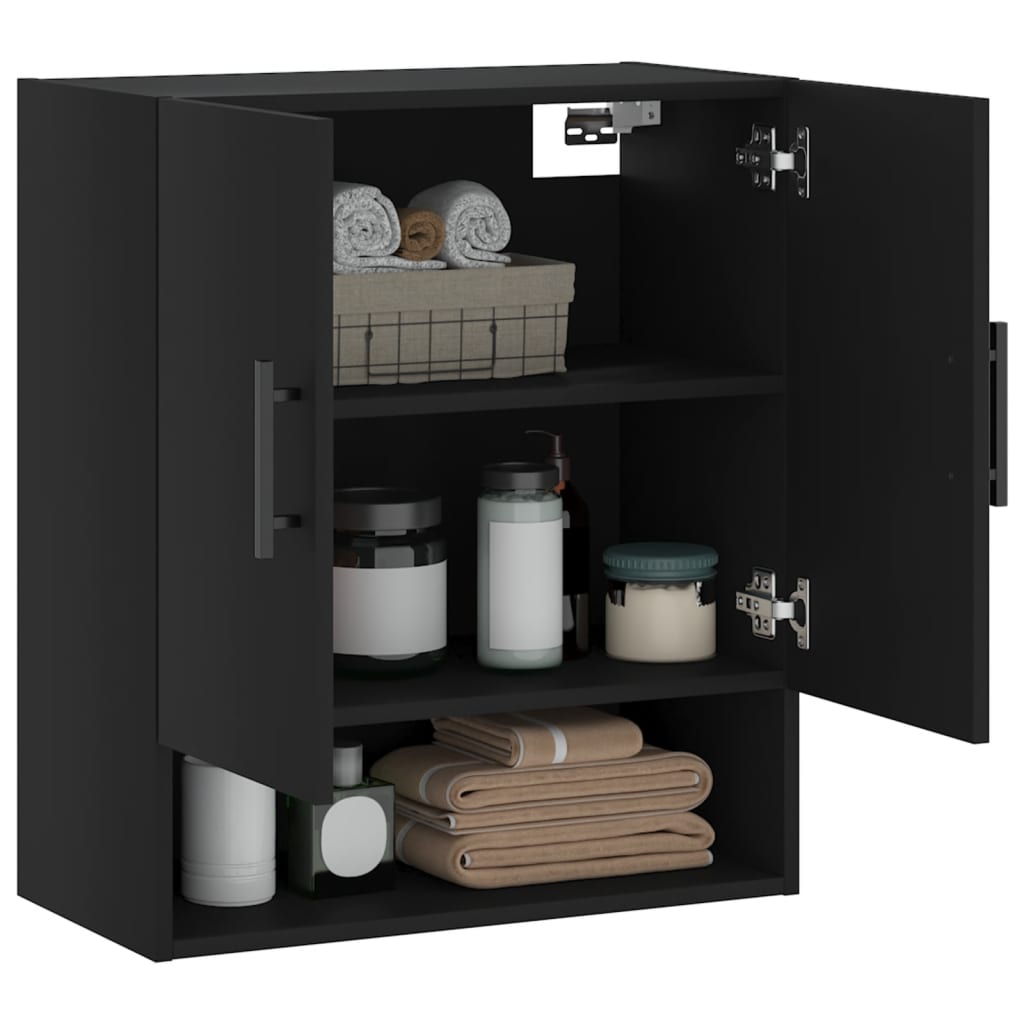 vidaXL Dulap de perete, negru, 60x31x70 cm, lemn compozit