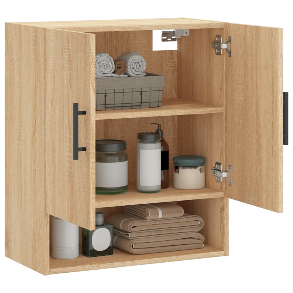 vidaXL Dulap de perete, stejar sonoma, 60x31x70 cm, lemn compozit vidaXL Dulap de perete, stejar sonoma, 60x31x70 cm, lemn compozit