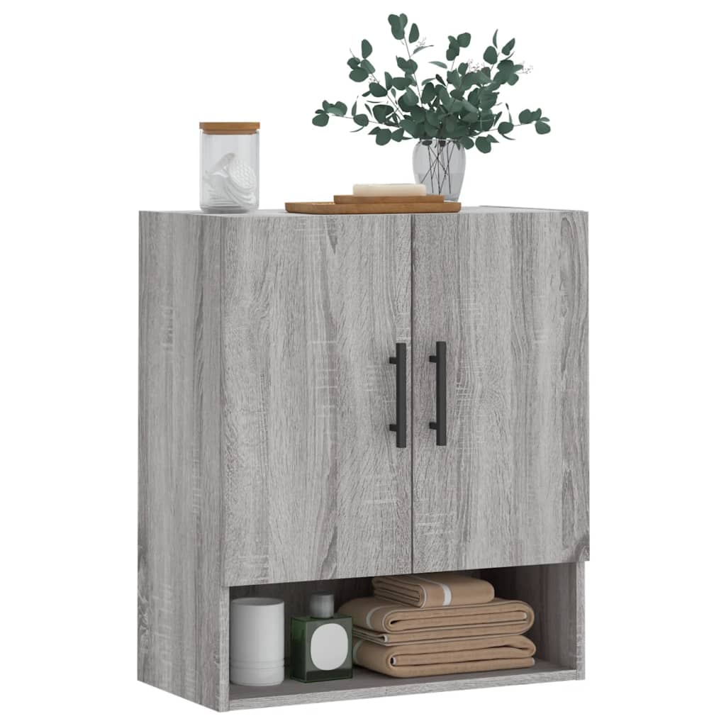 vidaXL Dulap de perete, gri sonoma, 60x31x70 cm, lemn compozit