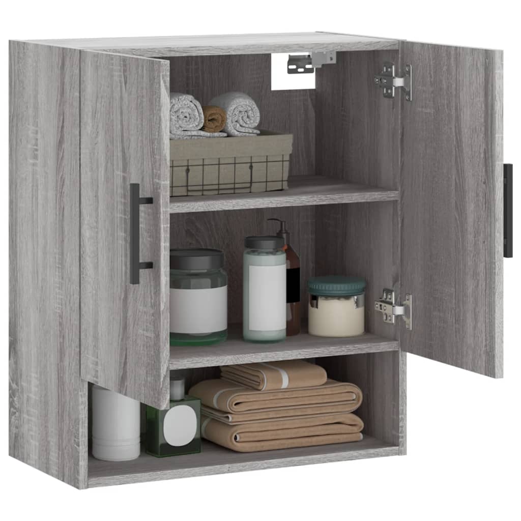vidaXL Dulap de perete, gri sonoma, 60x31x70 cm, lemn compozit