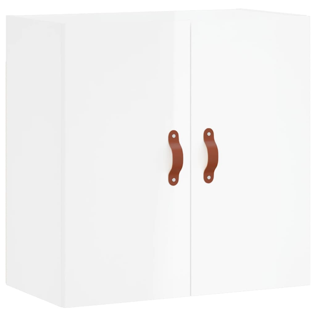 vidaXL Dulap de perete, alb extralucios, 60x31x60 cm, lemn compozit