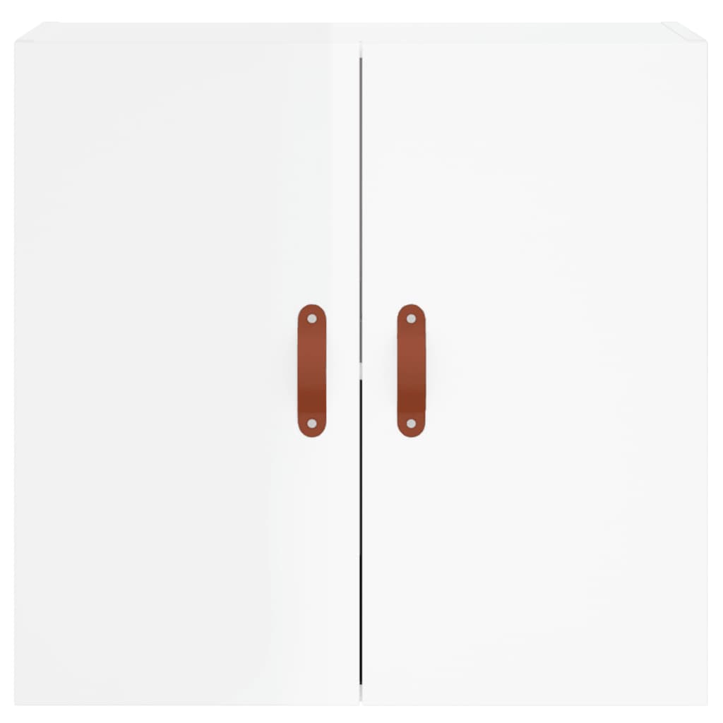 vidaXL Dulap de perete, alb extralucios, 60x31x60 cm, lemn compozit