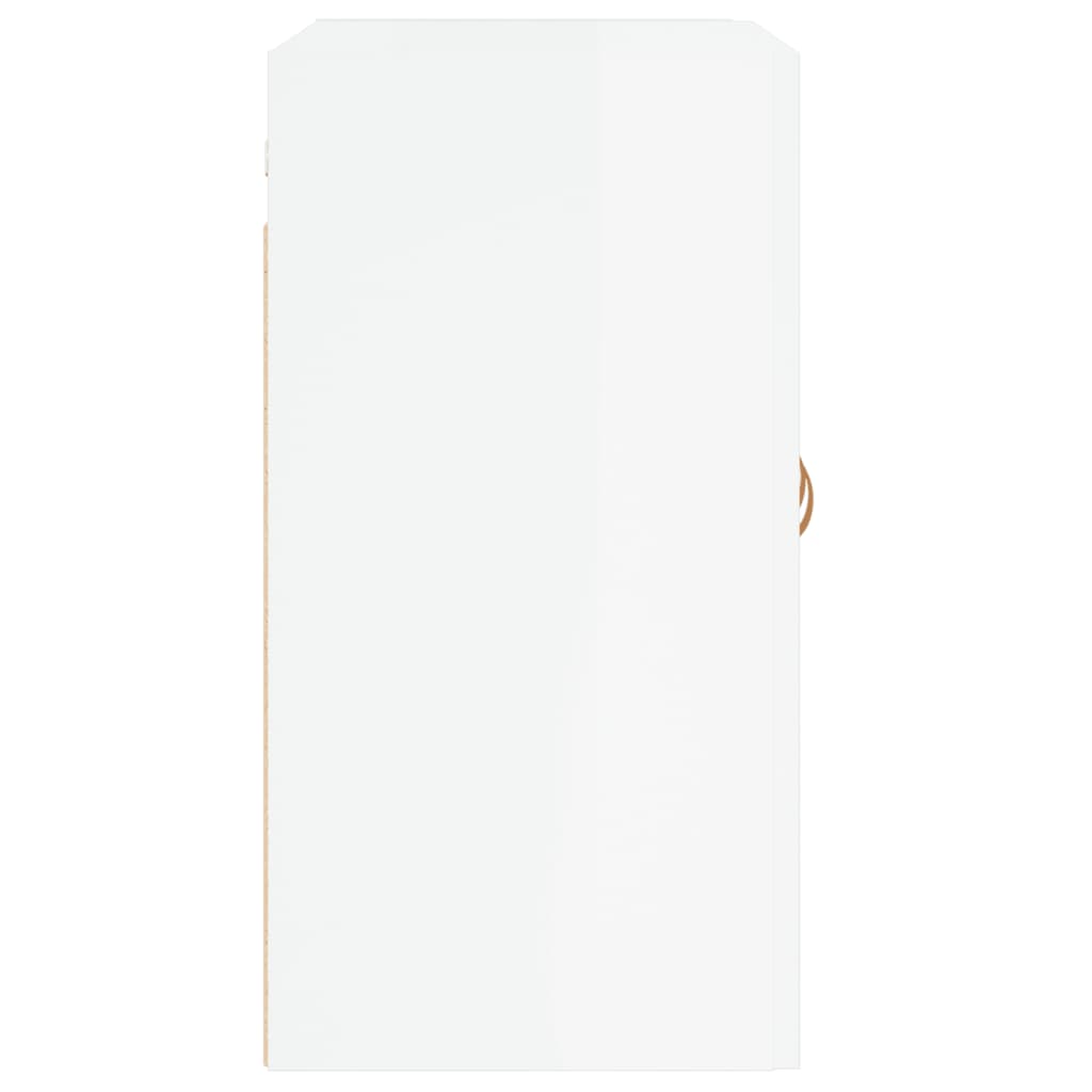vidaXL Dulap de perete, alb extralucios, 60x31x60 cm, lemn compozit
