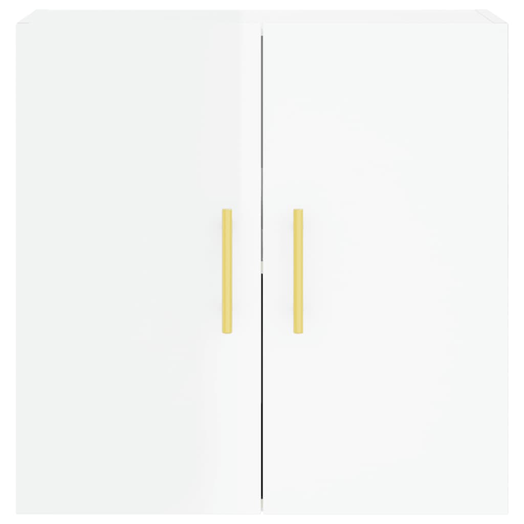 vidaXL Dulap de perete, alb extralucios, 60x31x60 cm, lemn compozit vidaXL Dulap de perete, alb extralucios, 60x31x60 cm, lemn compozit