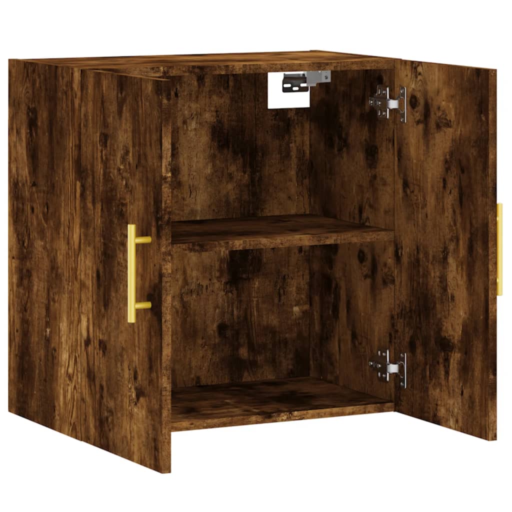 vidaXL Dulap de perete, stejar fumuriu, 60x31x60 cm, lemn compozit
