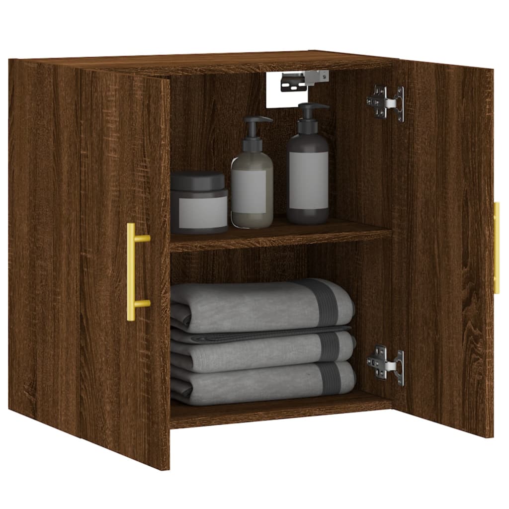 vidaXL Dulap de perete, stejar maro, 60x31x60 cm, lemn compozit