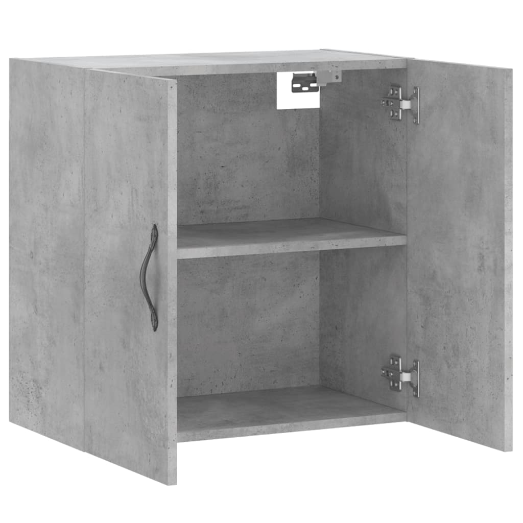 vidaXL Dulap de perete, gri beton, 60x31x60 cm, lemn compozit