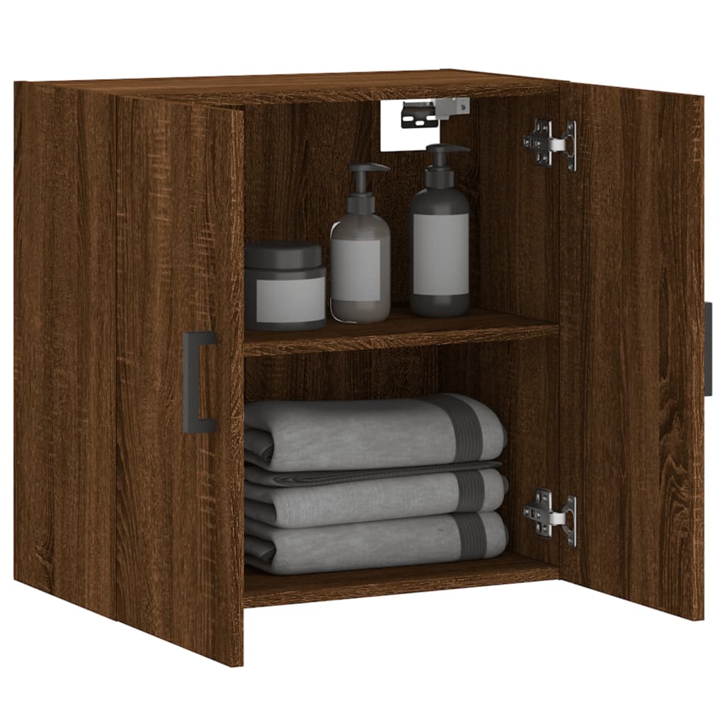 vidaXL Dulap de perete, stejar maro, 60x31x60 cm, lemn compozit