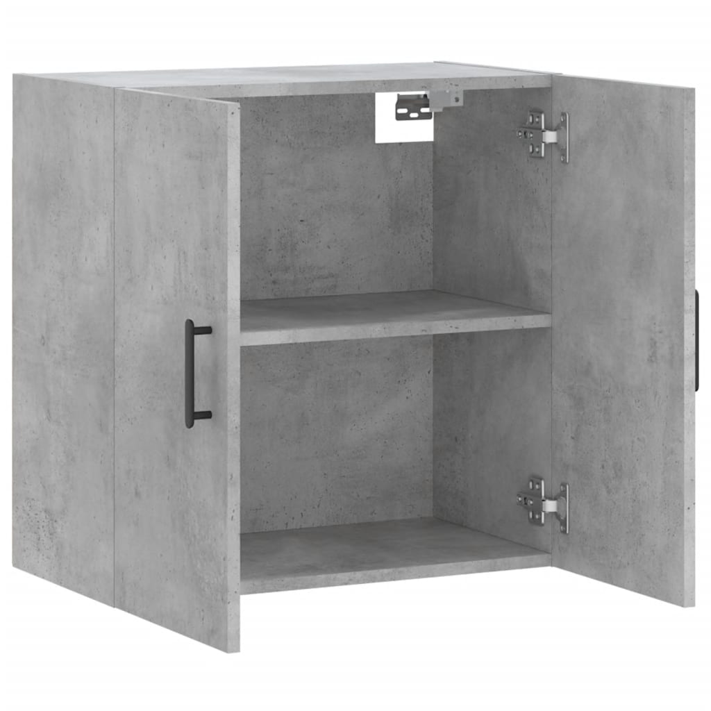 vidaXL Dulap de perete, gri beton, 60x31x60 cm, lemn compozit