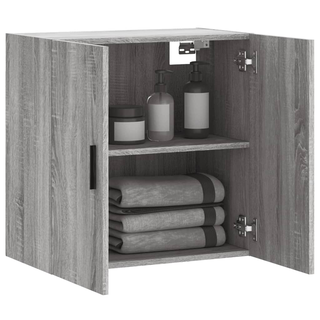 vidaXL Dulap de perete, gri sonoma, 60x31x60 cm, lemn compozit