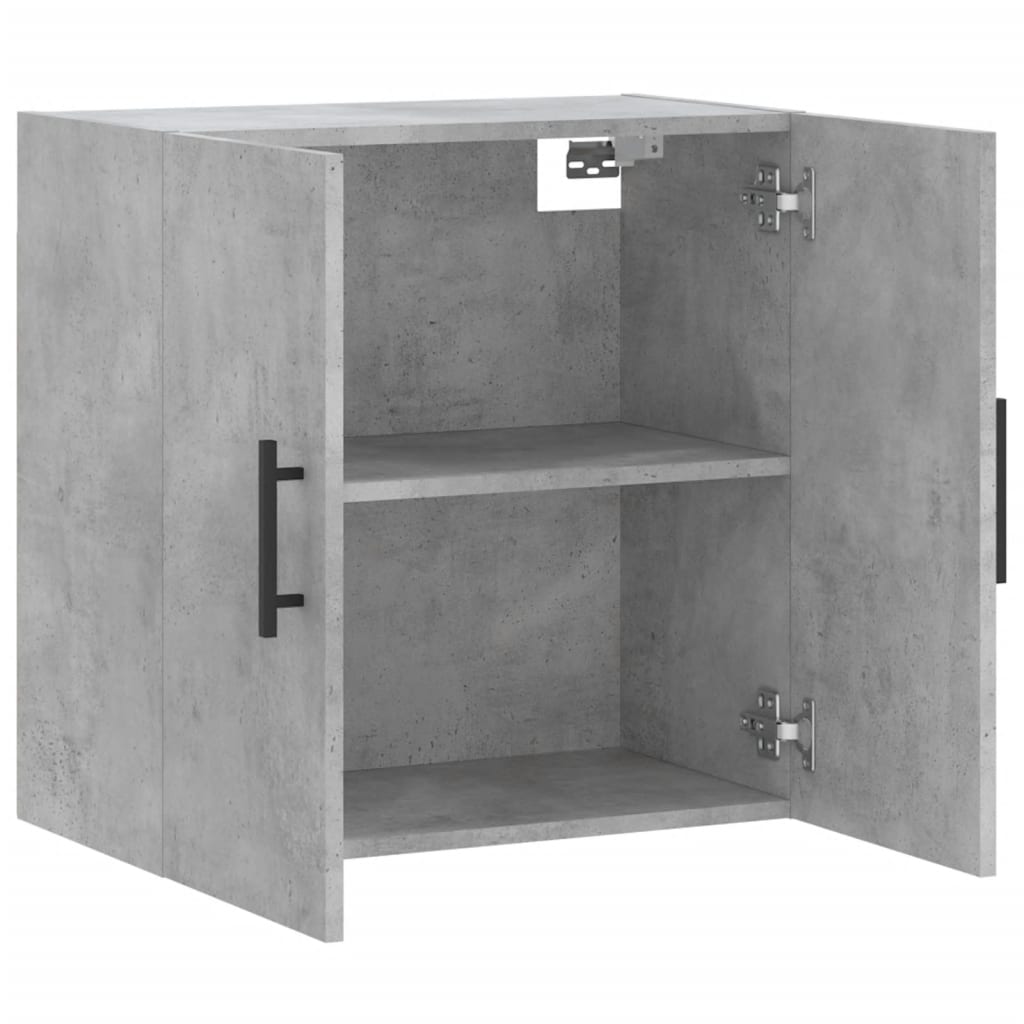 vidaXL Dulap de perete, gri beton, 60x31x60 cm, lemn compozit