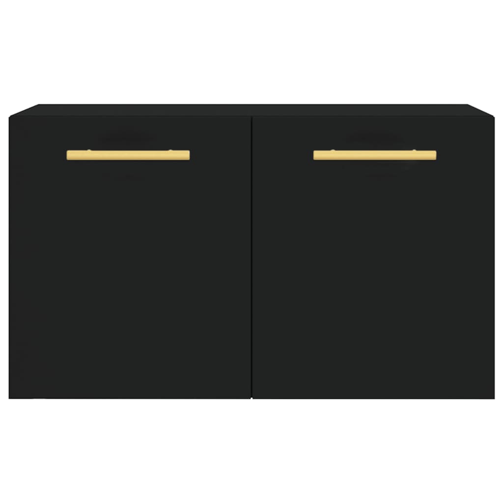 vidaXL Dulap de perete, negru, 60x36,5x35 cm, lemn prelucrat
