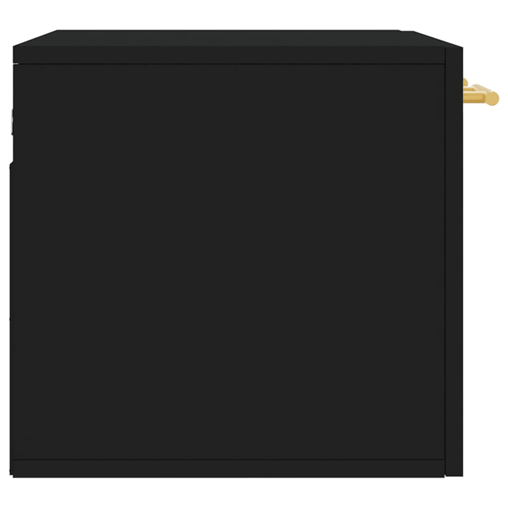 vidaXL Dulap de perete, negru, 60x36,5x35 cm, lemn prelucrat
