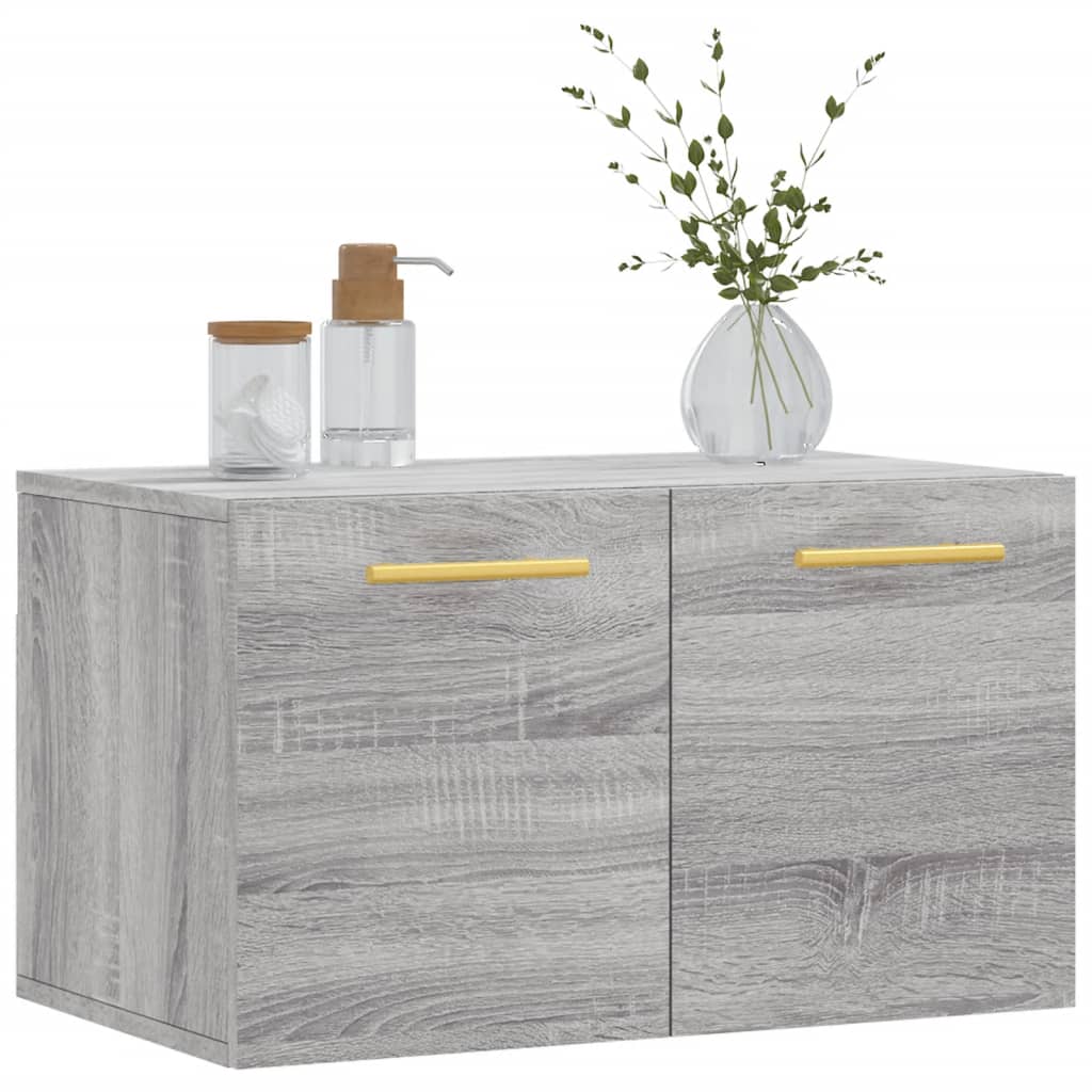 vidaXL Dulap de perete, gri sonoma, 60x36,5x35 cm, lemn prelucrat