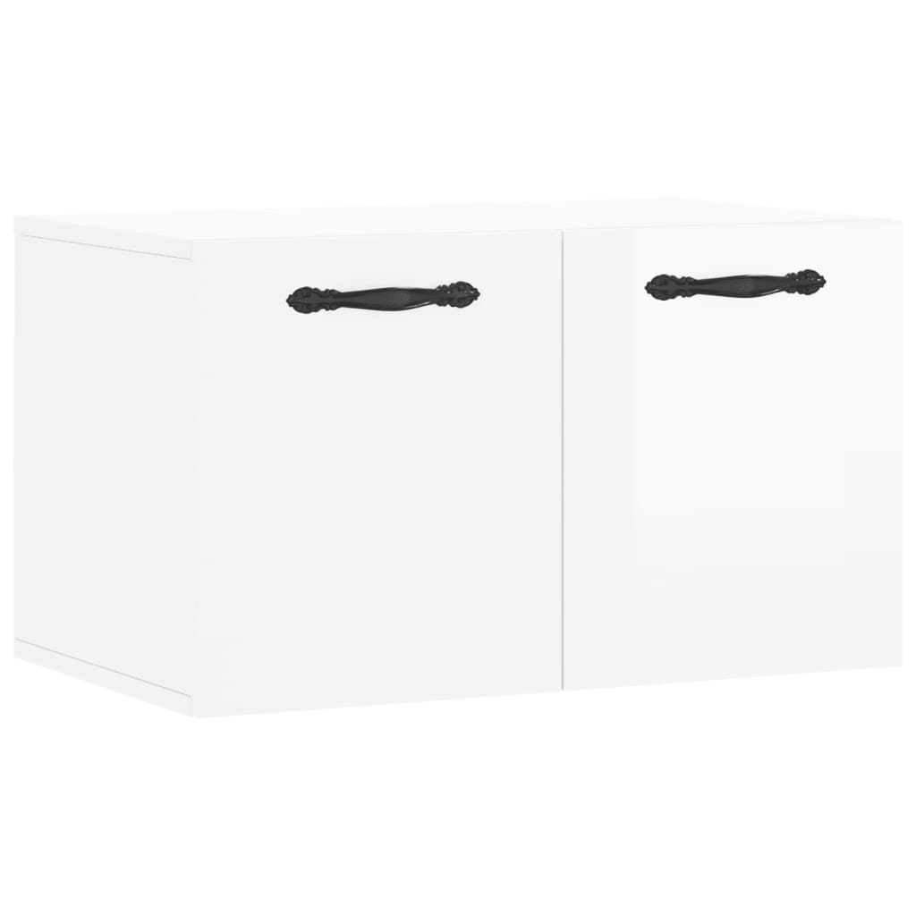 vidaXL Dulap de perete, alb extralucios, 60x36,5x35 cm, lemn compozit vidaXL Dulap de perete, alb extralucios, 60x36,5x35 cm, lemn compozit