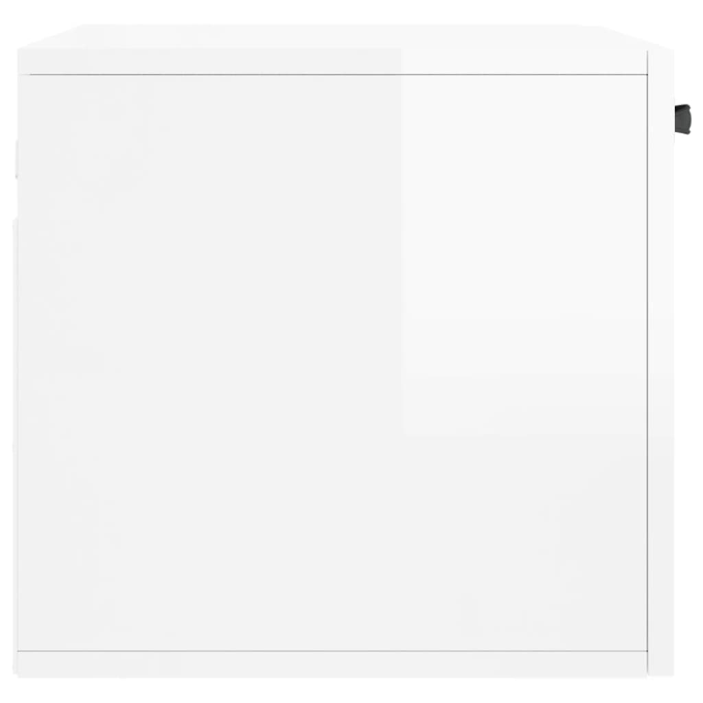 vidaXL Dulap de perete, alb extralucios, 60x36,5x35 cm, lemn compozit vidaXL Dulap de perete, alb extralucios, 60x36,5x35 cm, lemn compozit