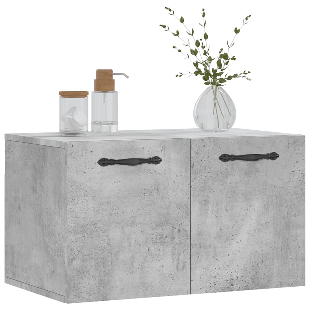 vidaXL Dulap de perete, gri beton, 60x36,5x35 cm, lemn prelucrat