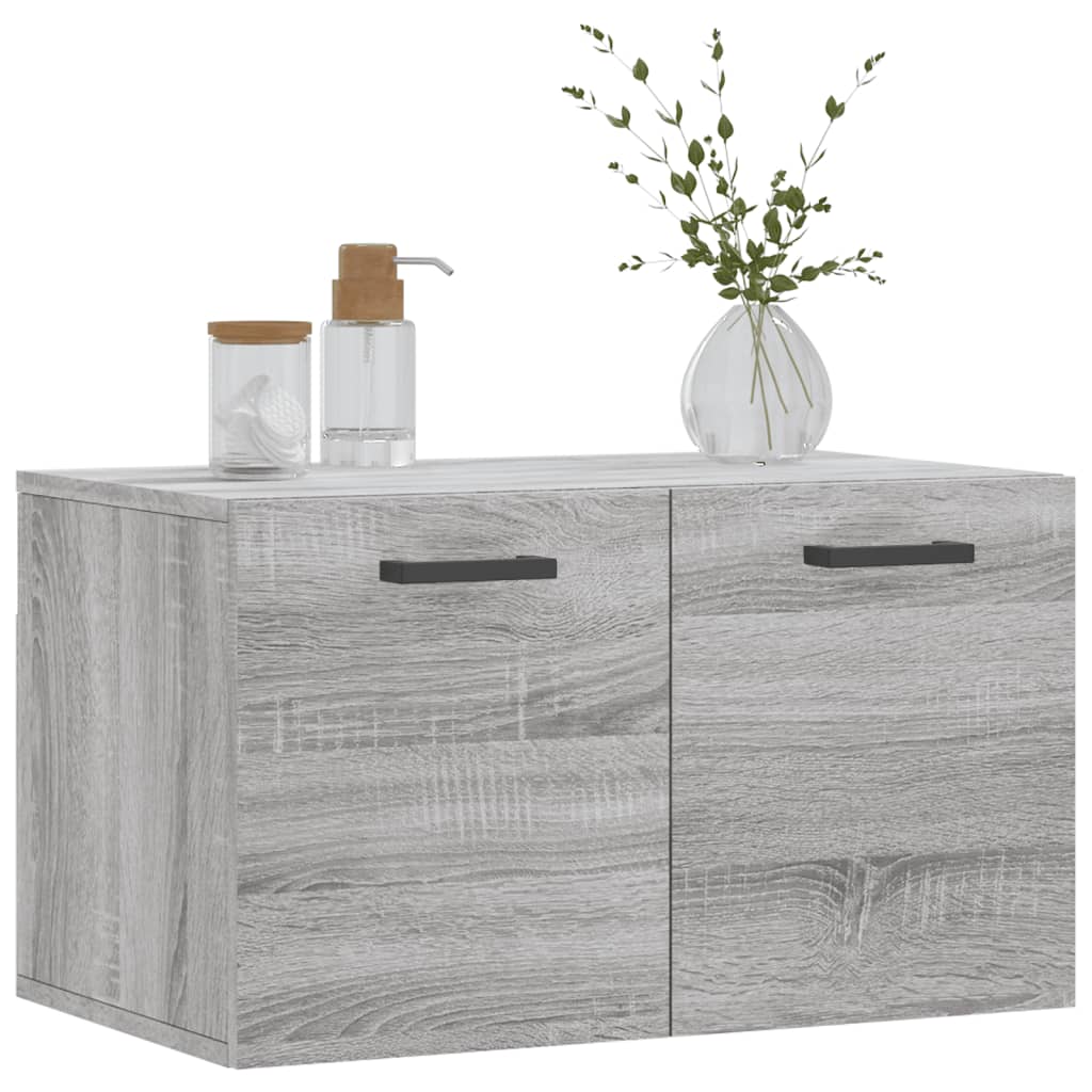 vidaXL Dulap de perete, gri sonoma, 60x36,5x35 cm, lemn prelucrat