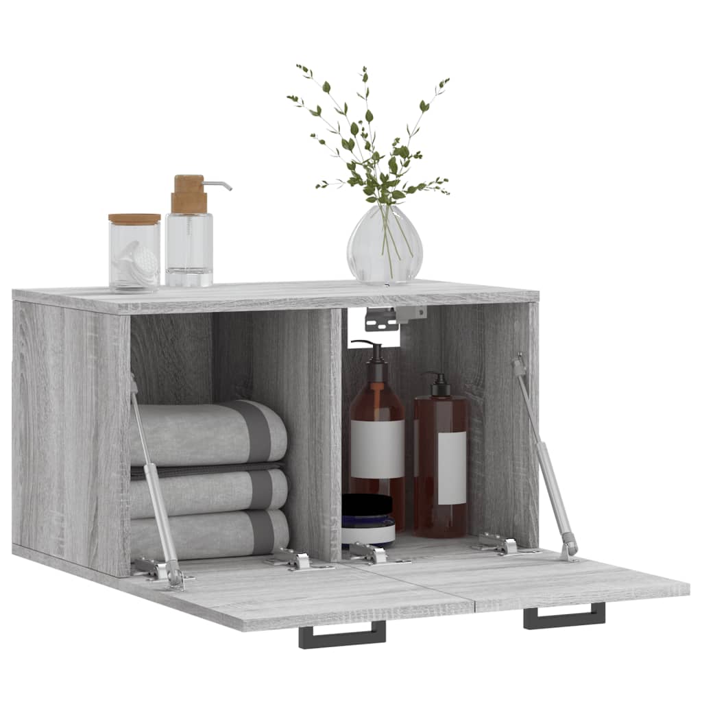 vidaXL Dulap de perete, gri sonoma, 60x36,5x35 cm, lemn prelucrat