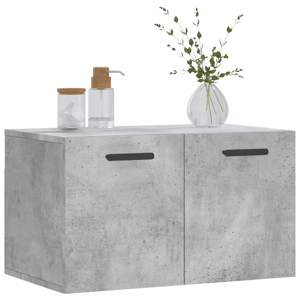 vidaXL Dulap de perete, gri beton, 60x36,5x35 cm, lemn prelucrat