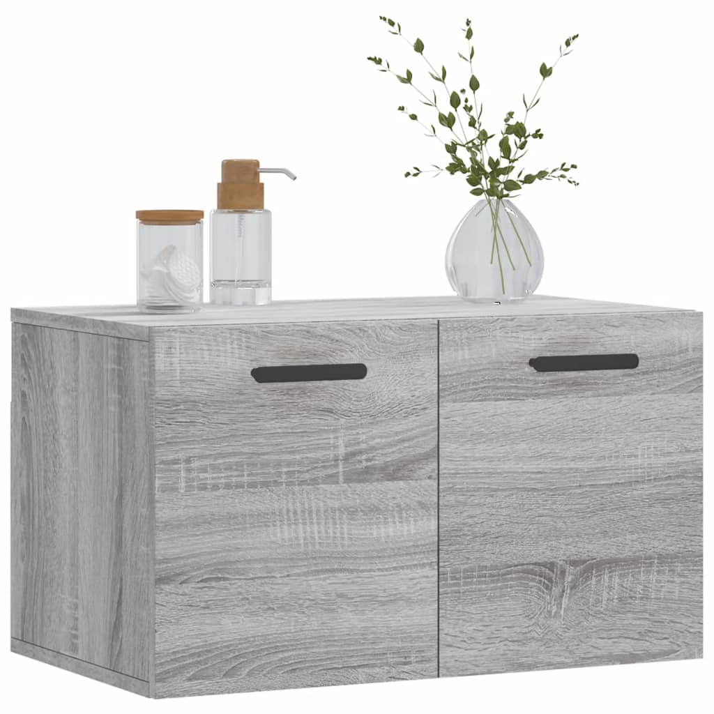 vidaXL Dulap de perete, gri sonoma, 60x36,5x35 cm, lemn prelucrat