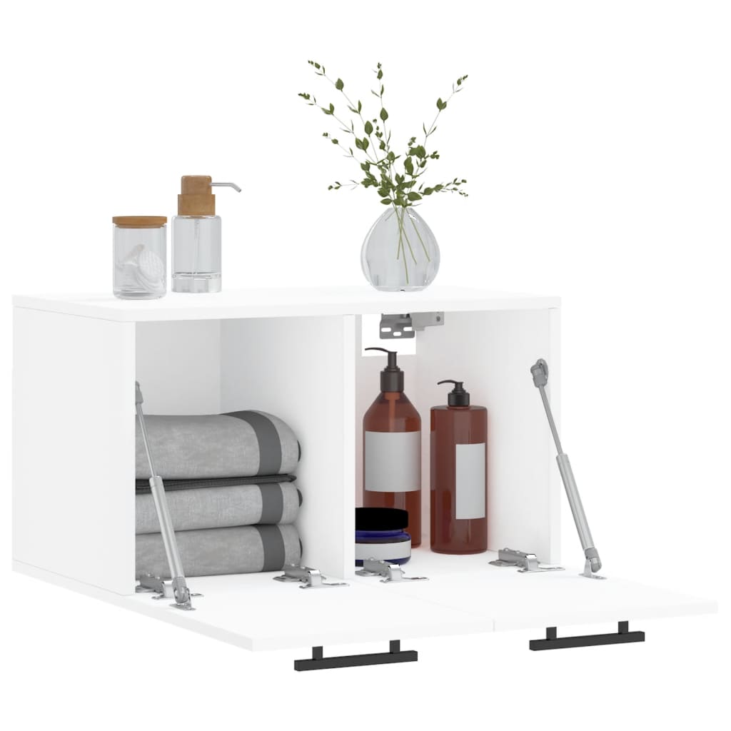 vidaXL Dulap de perete, alb, 60x36,5x35 cm, lemn prelucrat