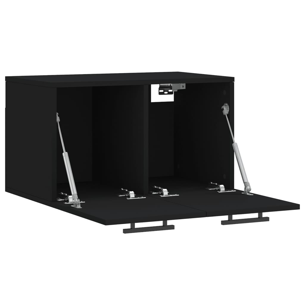 vidaXL Dulap de perete, negru, 60x36,5x35 cm, lemn prelucrat