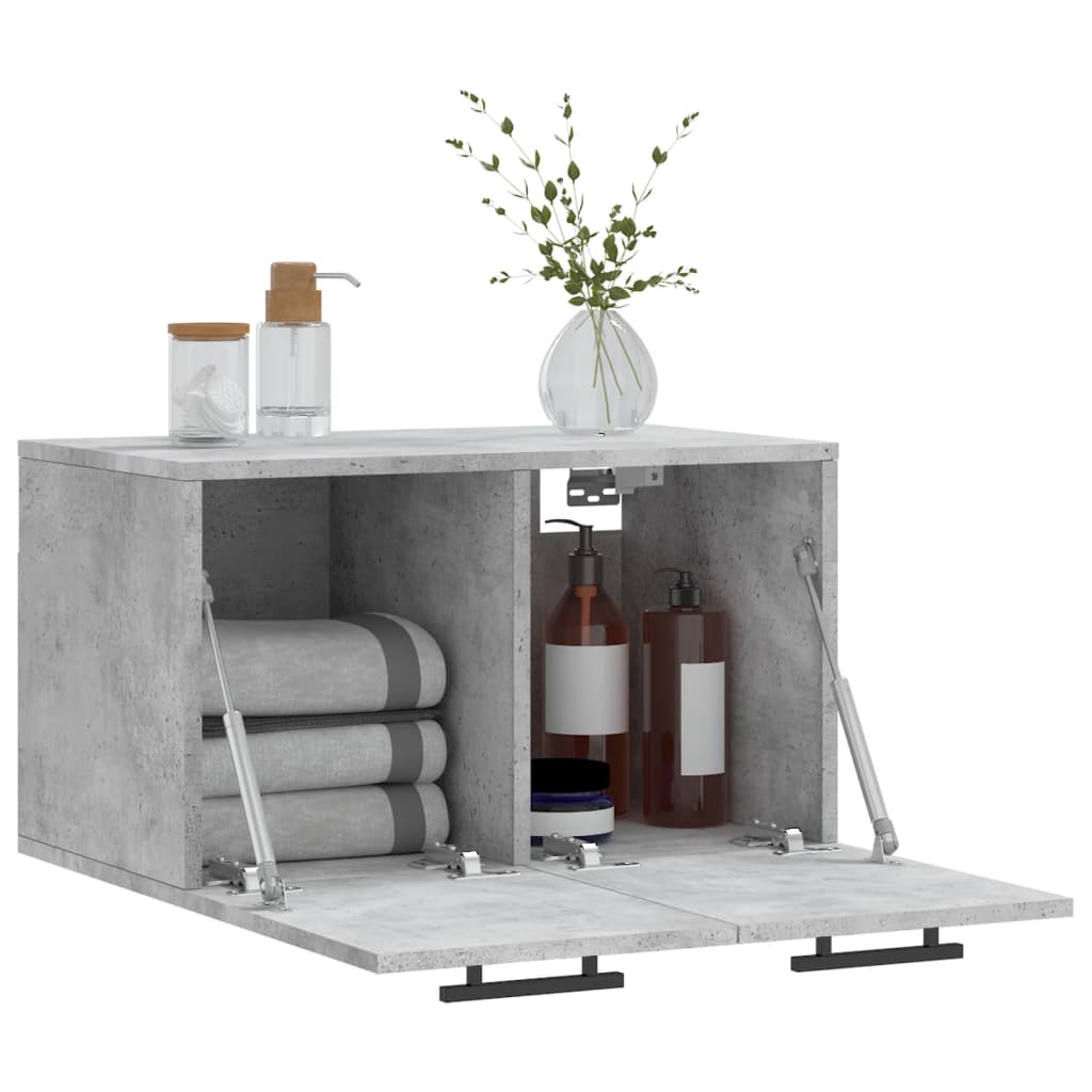 vidaXL Dulap de perete, gri beton, 60x36,5x35 cm, lemn prelucrat vidaXL Dulap de perete, gri beton, 60x36,5x35 cm, lemn prelucrat