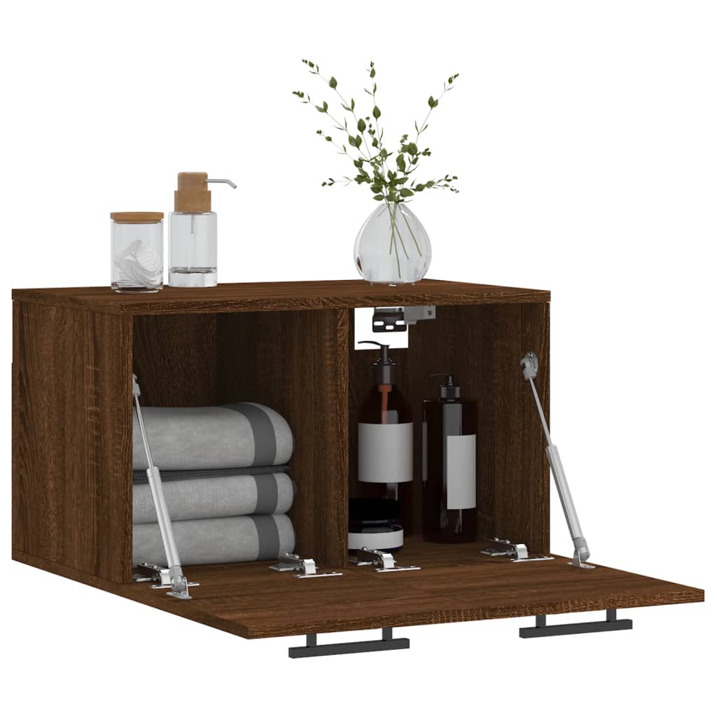 vidaXL Dulap de perete, stejar maro, 60x36,5x35 cm, lemn prelucrat