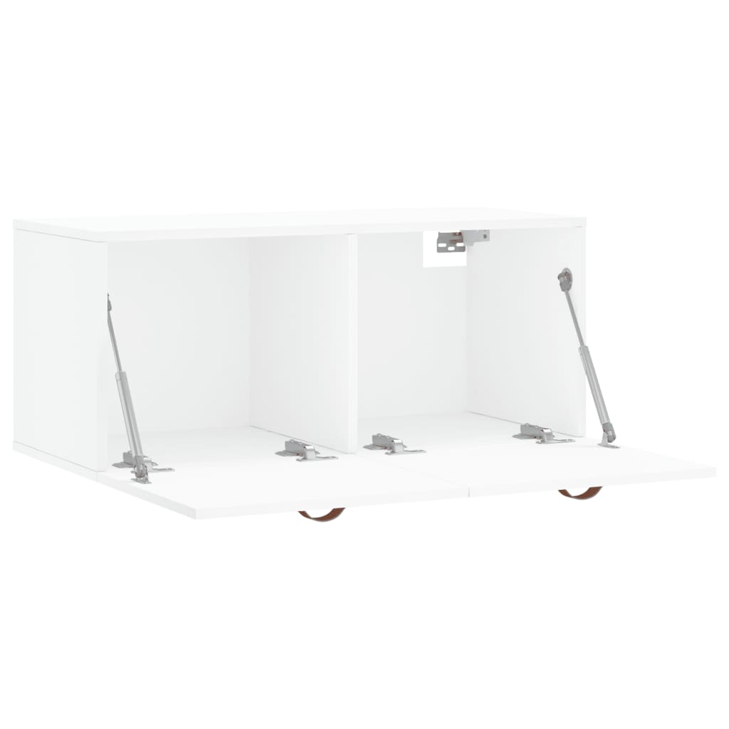 vidaXL Dulap de perete, alb, 80x36,5x35 cm, lemn compozit