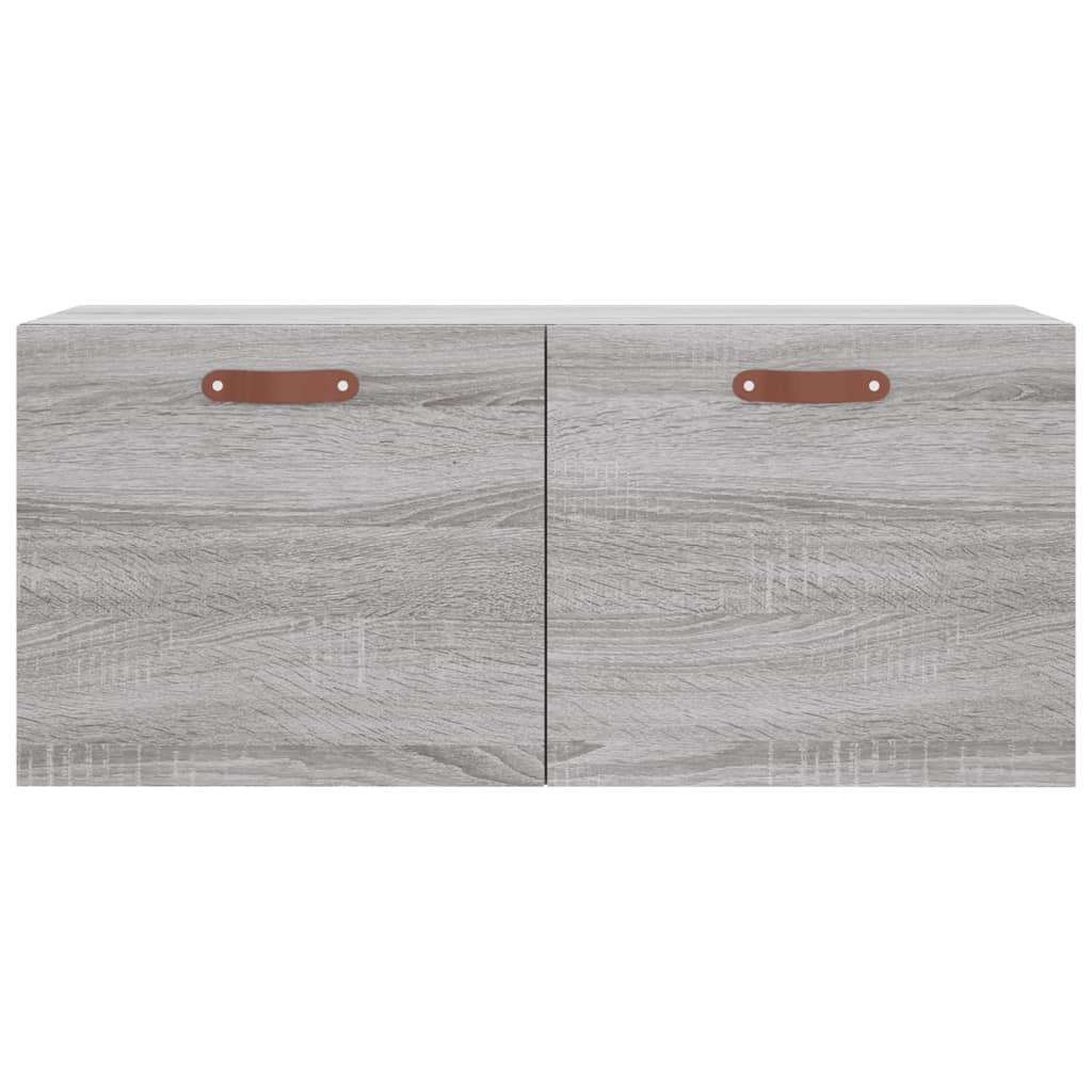 vidaXL Dulap de perete, gri sonoma, 80x36,5x35 cm, lemn compozit