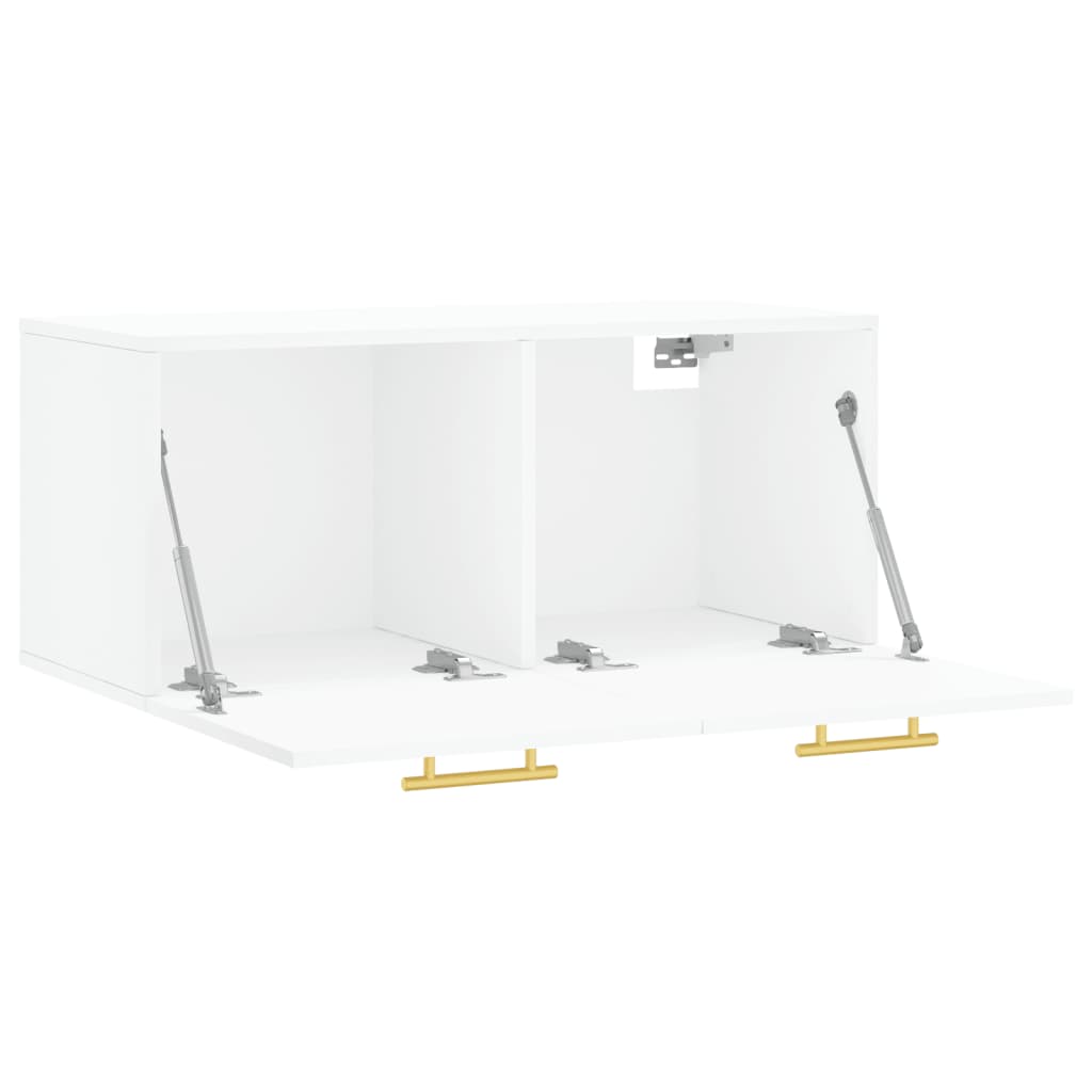vidaXL Dulap de perete, alb, 80x36,5x35 cm, lemn compozit vidaXL Dulap de perete, alb, 80x36,5x35 cm, lemn compozit