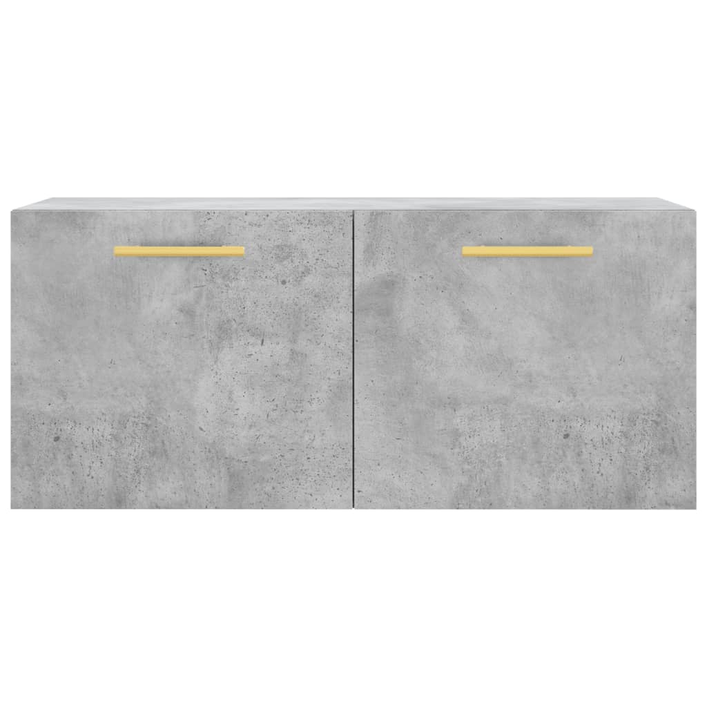 vidaXL Dulap de perete, gri beton, 80x36,5x35 cm, lemn compozit
