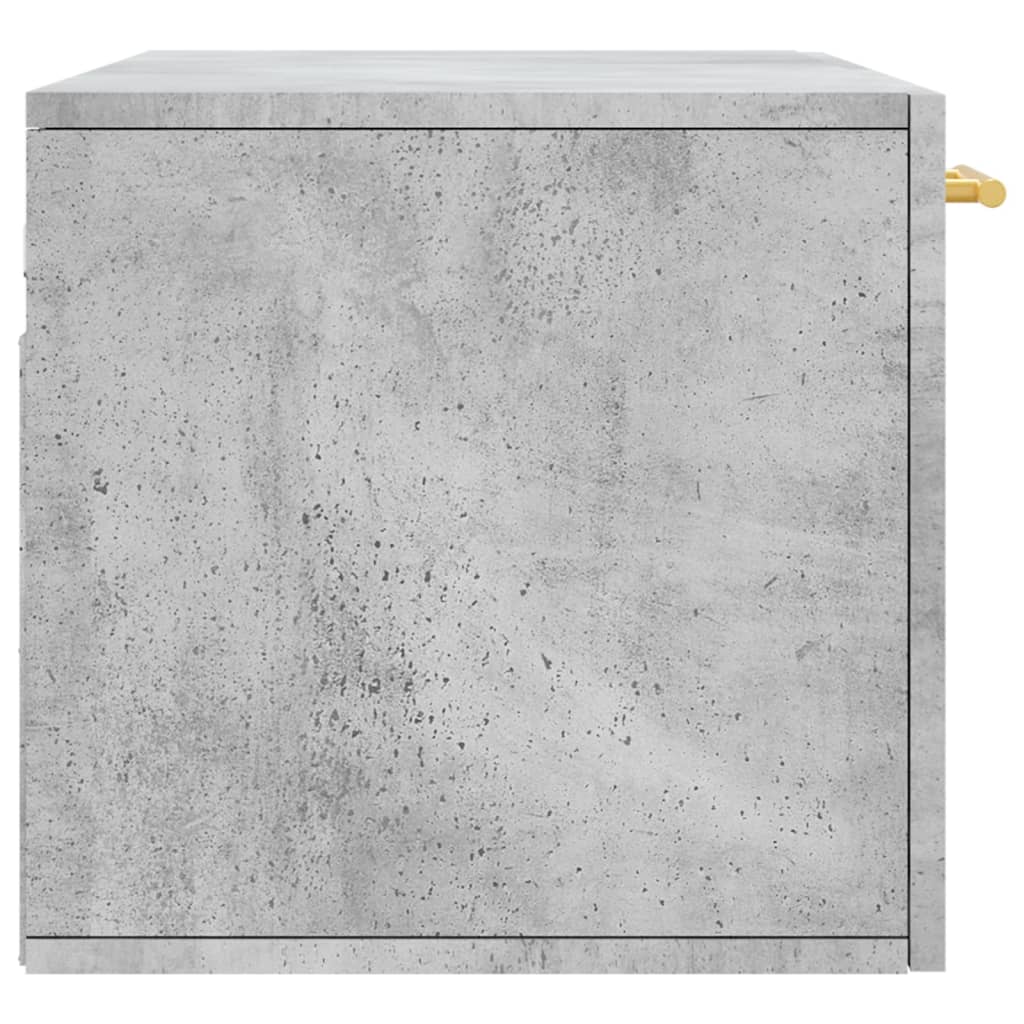 vidaXL Dulap de perete, gri beton, 80x36,5x35 cm, lemn compozit