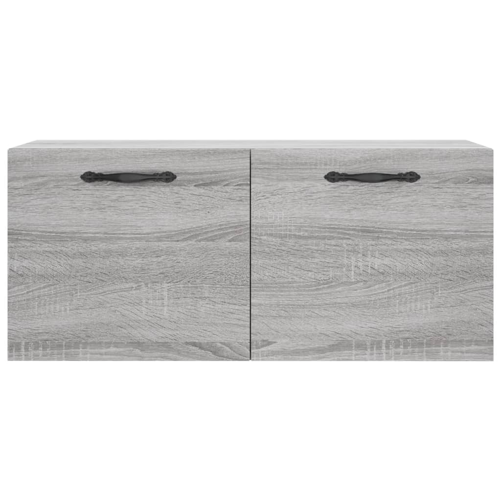 vidaXL Dulap de perete, gri sonoma, 80x36,5x35 cm, lemn compozit