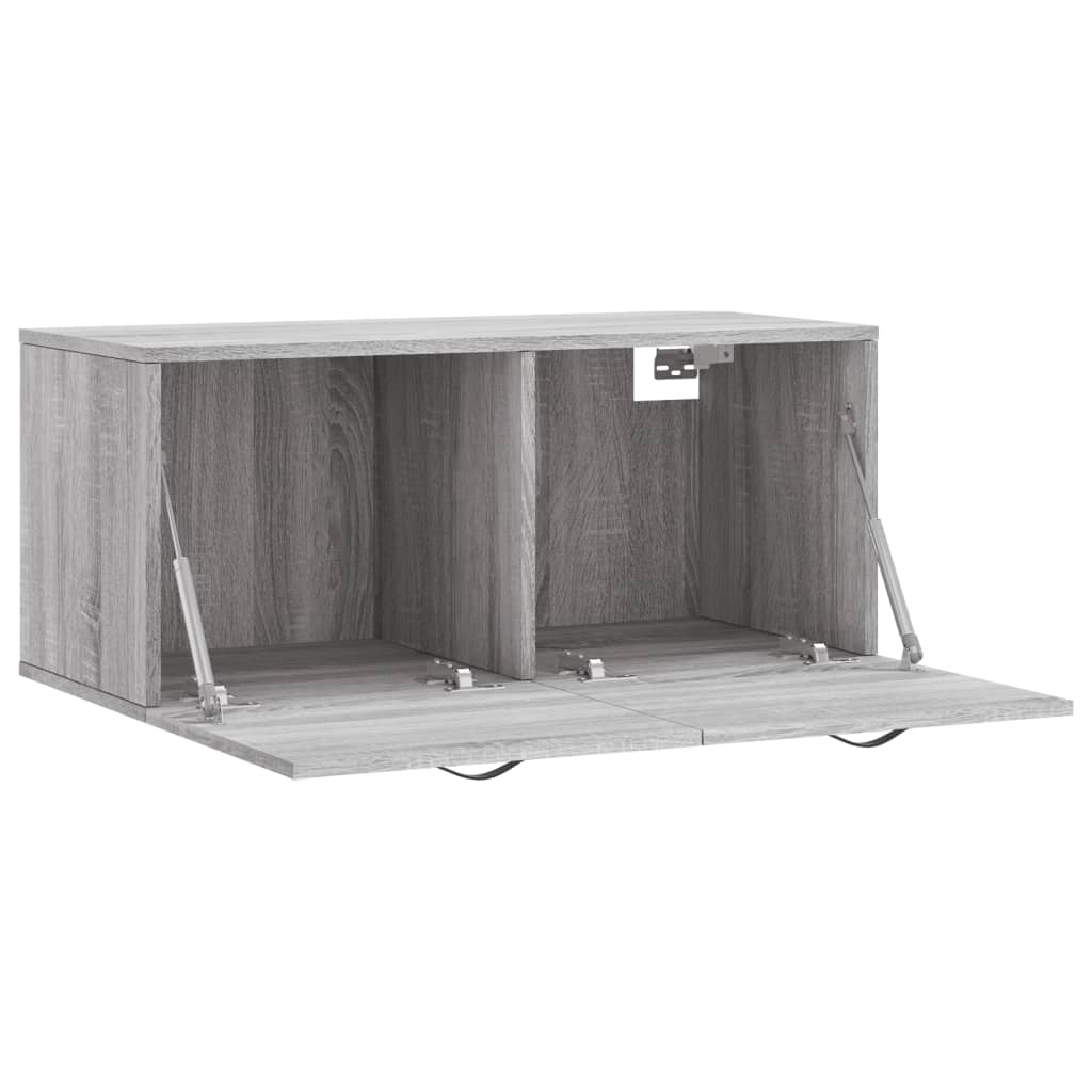 vidaXL Dulap de perete, gri sonoma, 80x36,5x35 cm, lemn compozit