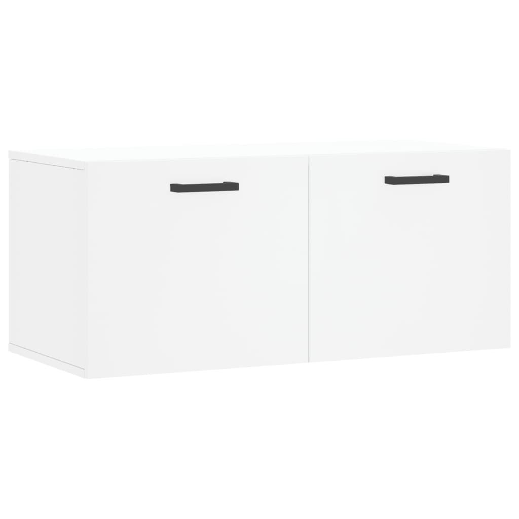 vidaXL Dulap de perete, alb, 80x36,5x35 cm, lemn compozit vidaXL Dulap de perete, alb, 80x36,5x35 cm, lemn compozit