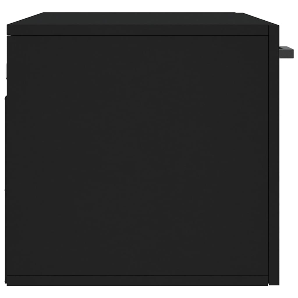 vidaXL Dulap de perete, negru, 80x36,5x35 cm, lemn compozit